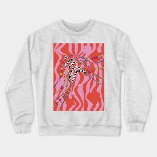 Y2K Pink Orange Necklace  I Can Buy Myself Flowers Crewneck Sweatshirt